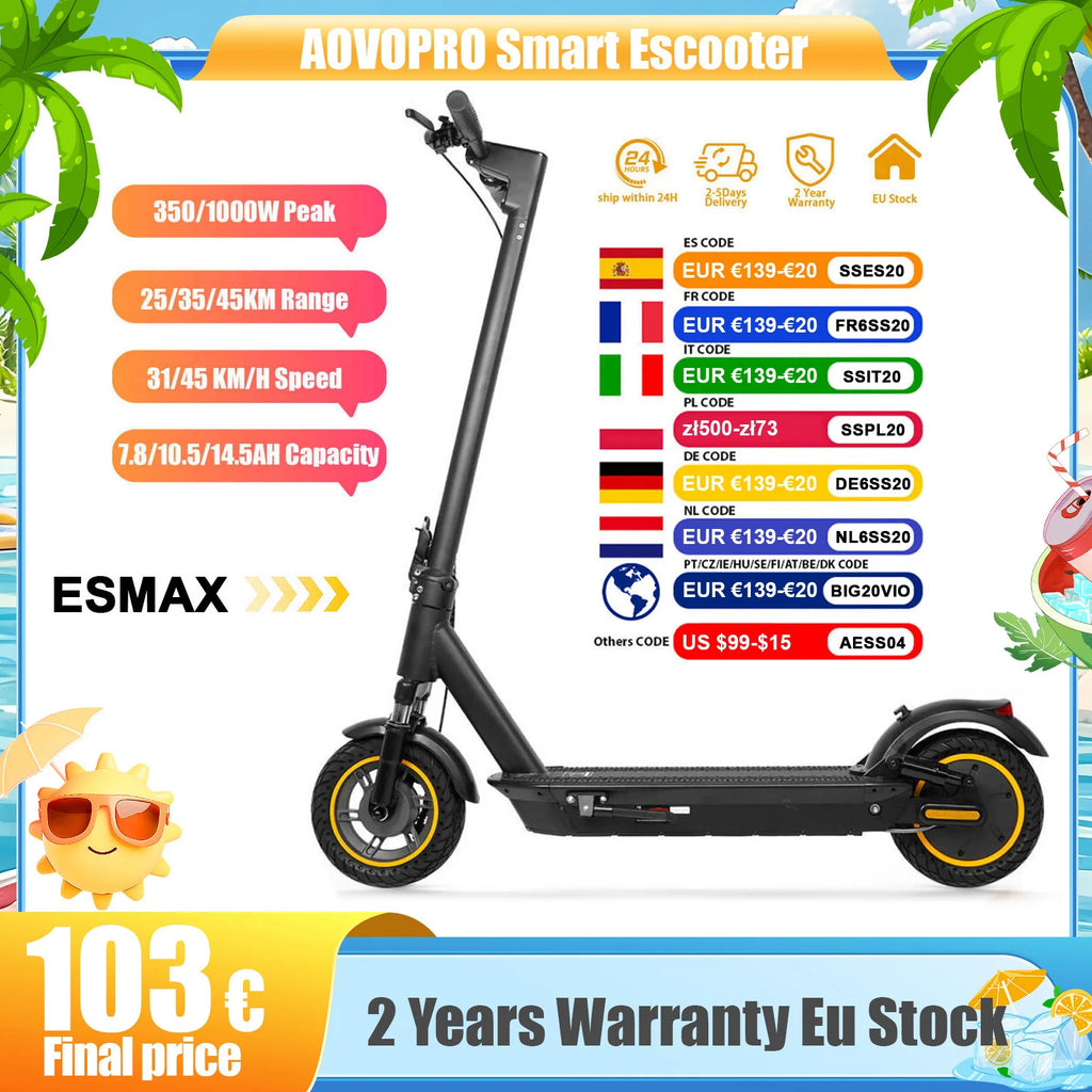 AOVOPRO TX01 Smart Electric Scooter
