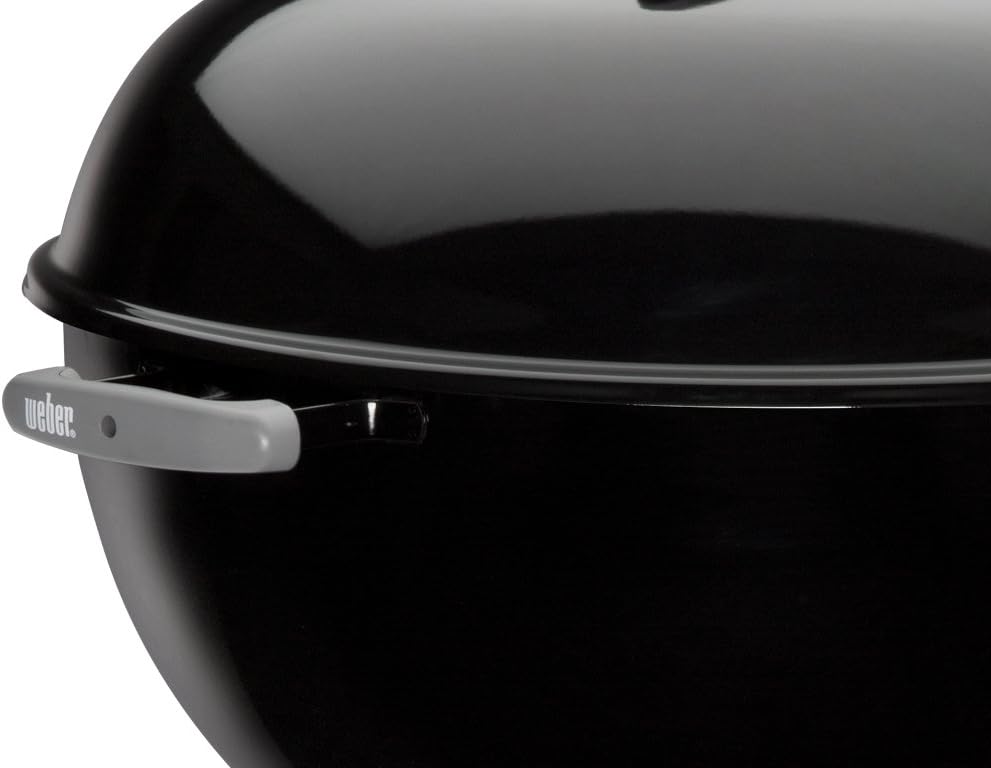 Weber Original Kettle Charcoal Grill, 22-Inch, Black – Classic Outdoor BBQ Grill with One‑Touch™ Cleaning System & Precise Temperature Control Dampers