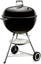 Weber Original Kettle Charcoal Grill, 22-Inch, Black – Classic Outdoor BBQ Grill with One‑Touch™ Cleaning System & Precise Temperature Control Dampers