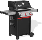Weber Spirit E-325 Liquid Propane Gas Grill for Outdoor Cooking and BBQ, 3 Burners and 2 Boost Burners, Black – Porcelain-Enameled Cast-Iron Grates, Sear Zone
