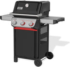 Weber Spirit E-325 Liquid Propane Gas Grill for Outdoor Cooking and BBQ, 3 Burners and 2 Boost Burners, Black – Porcelain-Enameled Cast-Iron Grates, Sear Zone