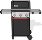 Weber Spirit E-325 Liquid Propane Gas Grill for Outdoor Cooking and BBQ, 3 Burners and 2 Boost Burners, Black – Porcelain-Enameled Cast-Iron Grates, Sear Zone
