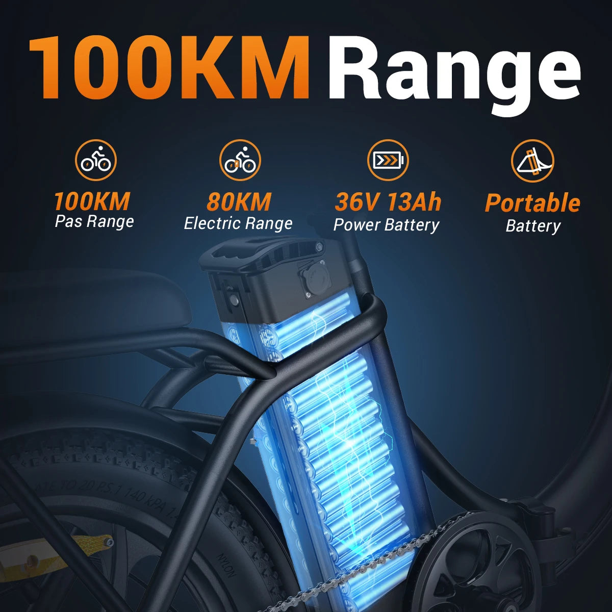 HillMiles MilePort Folding E-Bike