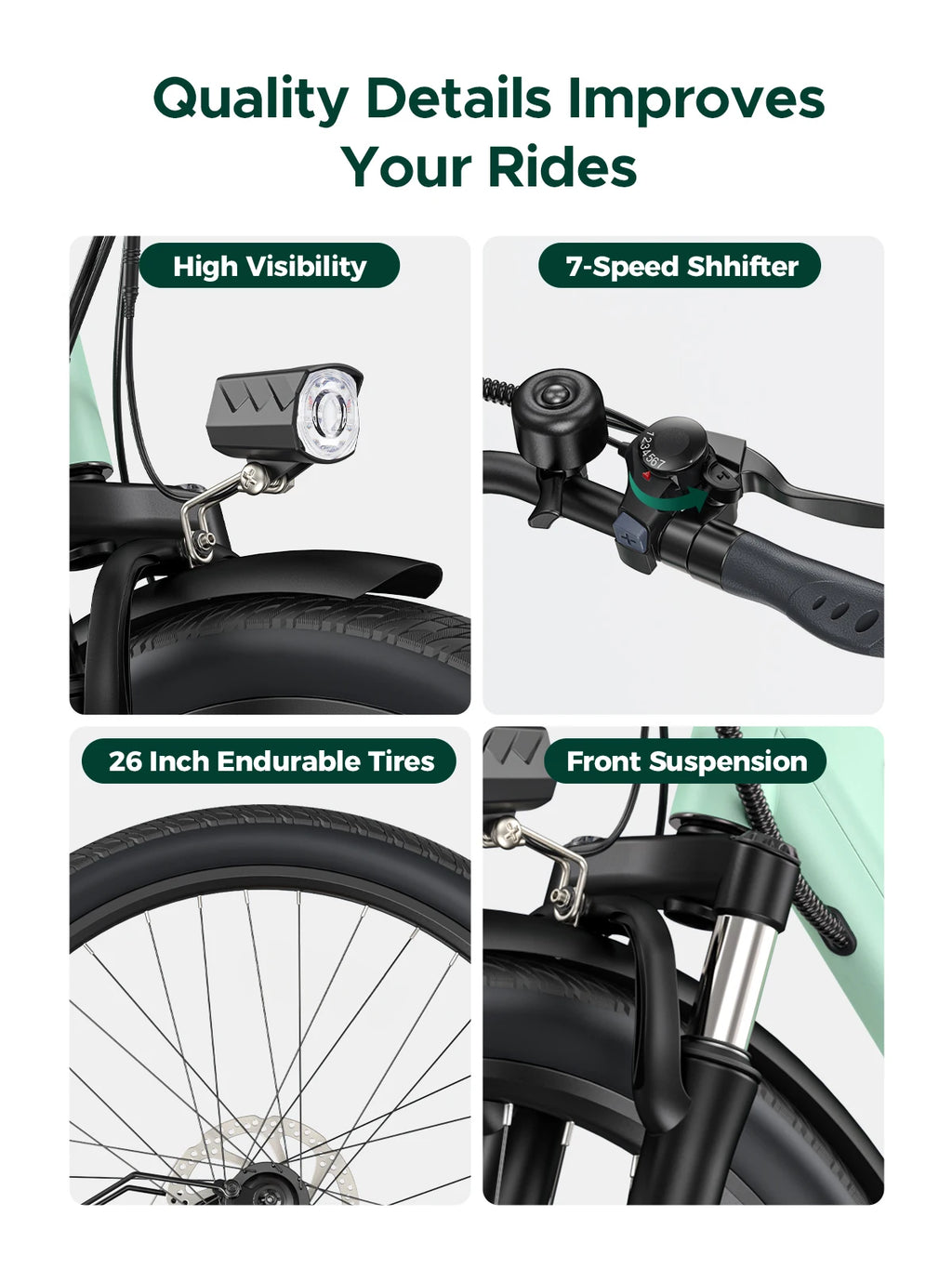 MileCity 26" Commuter Electric Bike