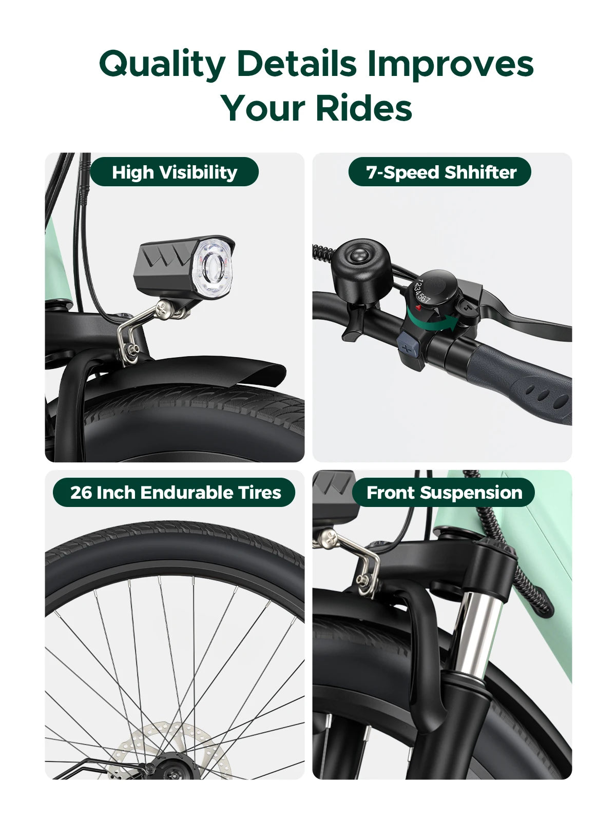MileCity 26" Commuter Electric Bike
